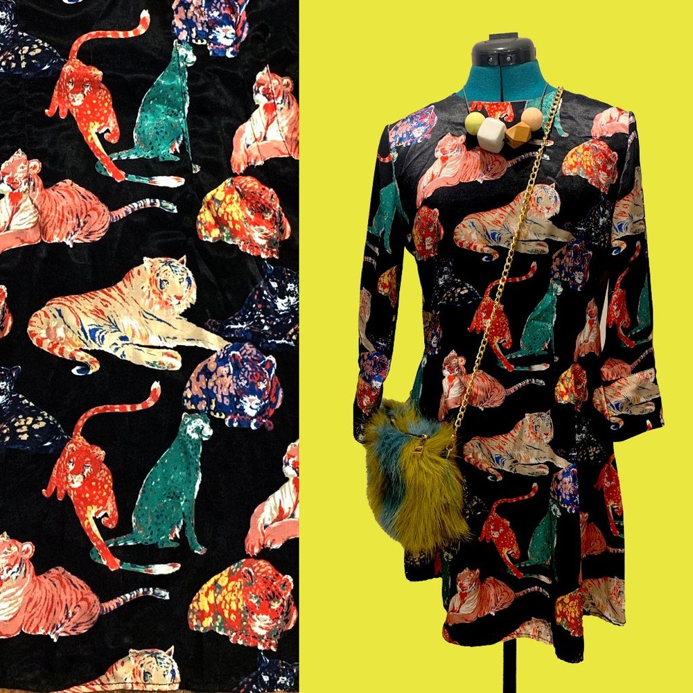 Zara Jungle Cat Print Dress